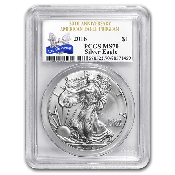 2016 Silver American Eagle MS-70 PCGS 2016 Silver American Eagle MS-70 PCGS